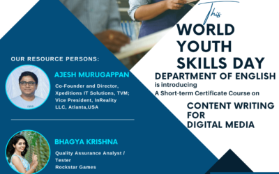 World Youth Skills Day – Launching the First short-term course