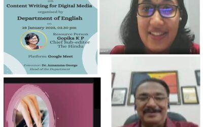 Inauguration of Short Term Certificate Course on Content Writing for Digital Media
