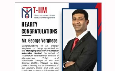 New Leadership at Saraswathi College : Mr. George Verghese Takes Over as Managing Director